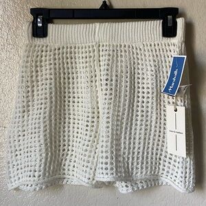 white crochet shorts